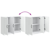 vidaXL Dressoir Wit 89 x 34,5 x 77 cm Bewerkt hout