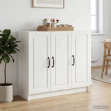vidaXL Dressoir Wit 89 x 34,5 x 77 cm Bewerkt hout