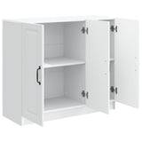 vidaXL Dressoir Wit 89 x 34,5 x 77 cm Bewerkt hout