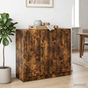 vidaXL Dressoir Wit 89 x 34,5 x 77 cm Bewerkt hout