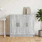 vidaXL Dressoir Wit 89 x 34,5 x 77 cm Bewerkt hout