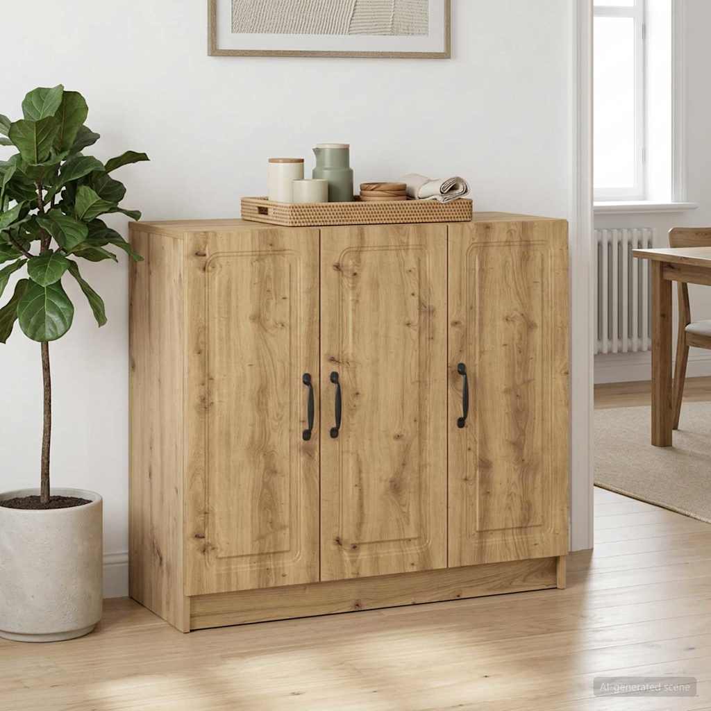 vidaXL Dressoir Wit 89 x 34,5 x 77 cm Bewerkt hout
