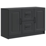 vidaXL Sideboard with Drawer Black 89x34.5x57 cm Engineered Wood