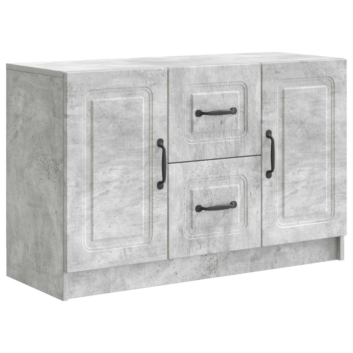 vidaXL Sideboard with Drawer Black 89x34.5x57 cm Engineered Wood