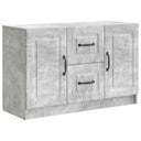 vidaXL Sideboard with Drawer Black 89x34.5x57 cm Engineered Wood