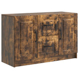 vidaXL Sideboard with Drawer Black 89x34.5x57 cm Engineered Wood