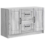 vidaXL Sideboard with Drawer Black 89x34.5x57 cm Engineered Wood