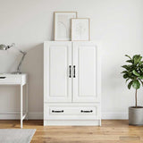 vidaXL Dressoir met lade Wit 66 x 34,5 x 92 cm Bewerkt hout