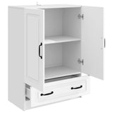 vidaXL Dressoir met lade Wit 66 x 34,5 x 92 cm Bewerkt hout