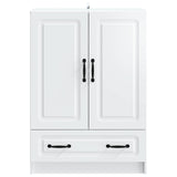 vidaXL Dressoir met lade Wit 66 x 34,5 x 92 cm Bewerkt hout