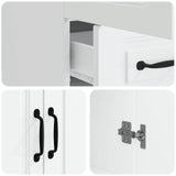 vidaXL Dressoir met lade Wit 66 x 34,5 x 92 cm Bewerkt hout