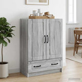 vidaXL Dressoir met lade Wit 66 x 34,5 x 92 cm Bewerkt hout
