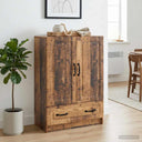 vidaXL Dressoir met lade Wit 66 x 34,5 x 92 cm Bewerkt hout