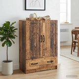 vidaXL Dressoir met lade Wit 66 x 34,5 x 92 cm Bewerkt hout