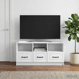 vidaXL TV Kast met lade Wit 102 x 34,5 x 47 cm Bewerkt hout