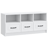 vidaXL TV Kast met lade Wit 102 x 34,5 x 47 cm Bewerkt hout
