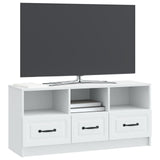 vidaXL TV Kast met lade Wit 102 x 34,5 x 47 cm Bewerkt hout