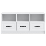 vidaXL TV Kast met lade Wit 102 x 34,5 x 47 cm Bewerkt hout