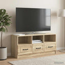 vidaXL TV Kast met lade Wit 102 x 34,5 x 47 cm Bewerkt hout