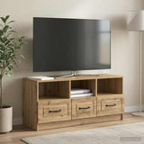 vidaXL TV Kast met lade Wit 102 x 34,5 x 47 cm Bewerkt hout
