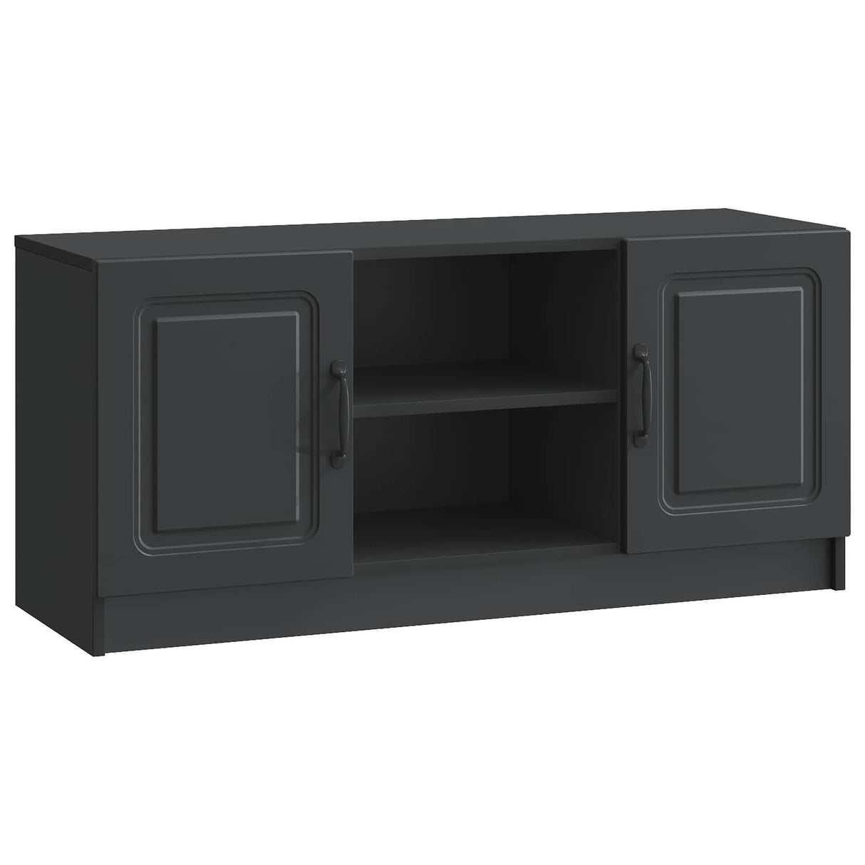 vidaXL TV Kast Zwart 102 x 34,5 x 47 cm Bewerkt hout