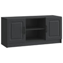 vidaXL TV Kast Zwart 102 x 34,5 x 47 cm Bewerkt hout