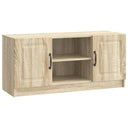 vidaXL TV Kast Zwart 102 x 34,5 x 47 cm Bewerkt hout