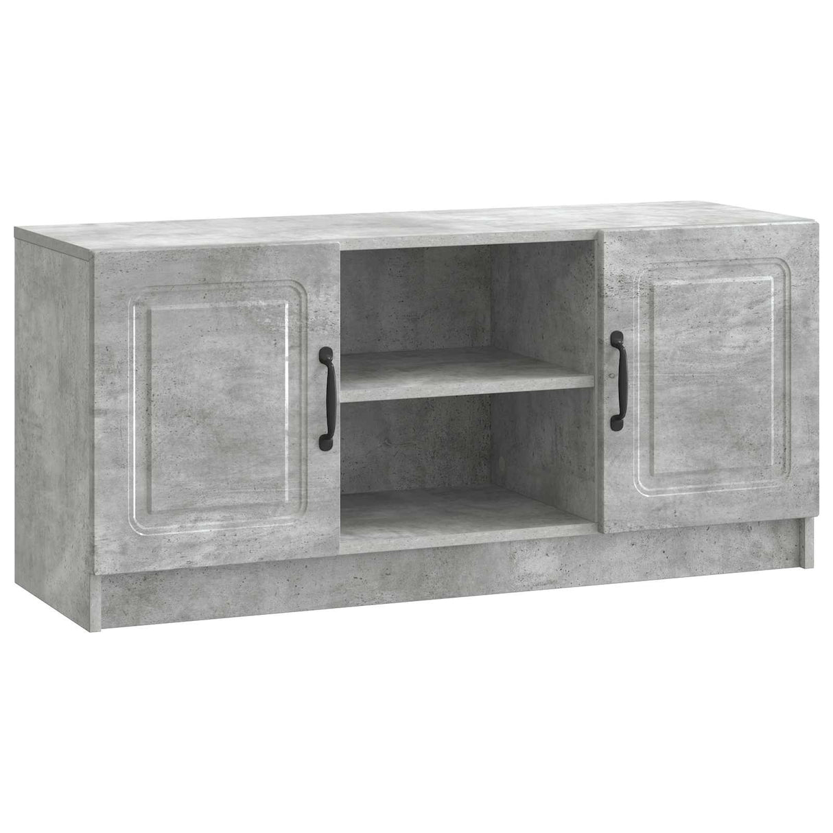 vidaXL TV Kast Zwart 102 x 34,5 x 47 cm Bewerkt hout