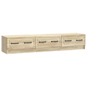 vidaXL TV Kast met lade Zwart 147 x 34,5 x 27 cm Bewerkt hout
