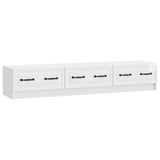 vidaXL TV Kast met lade Zwart 147 x 34,5 x 27 cm Bewerkt hout