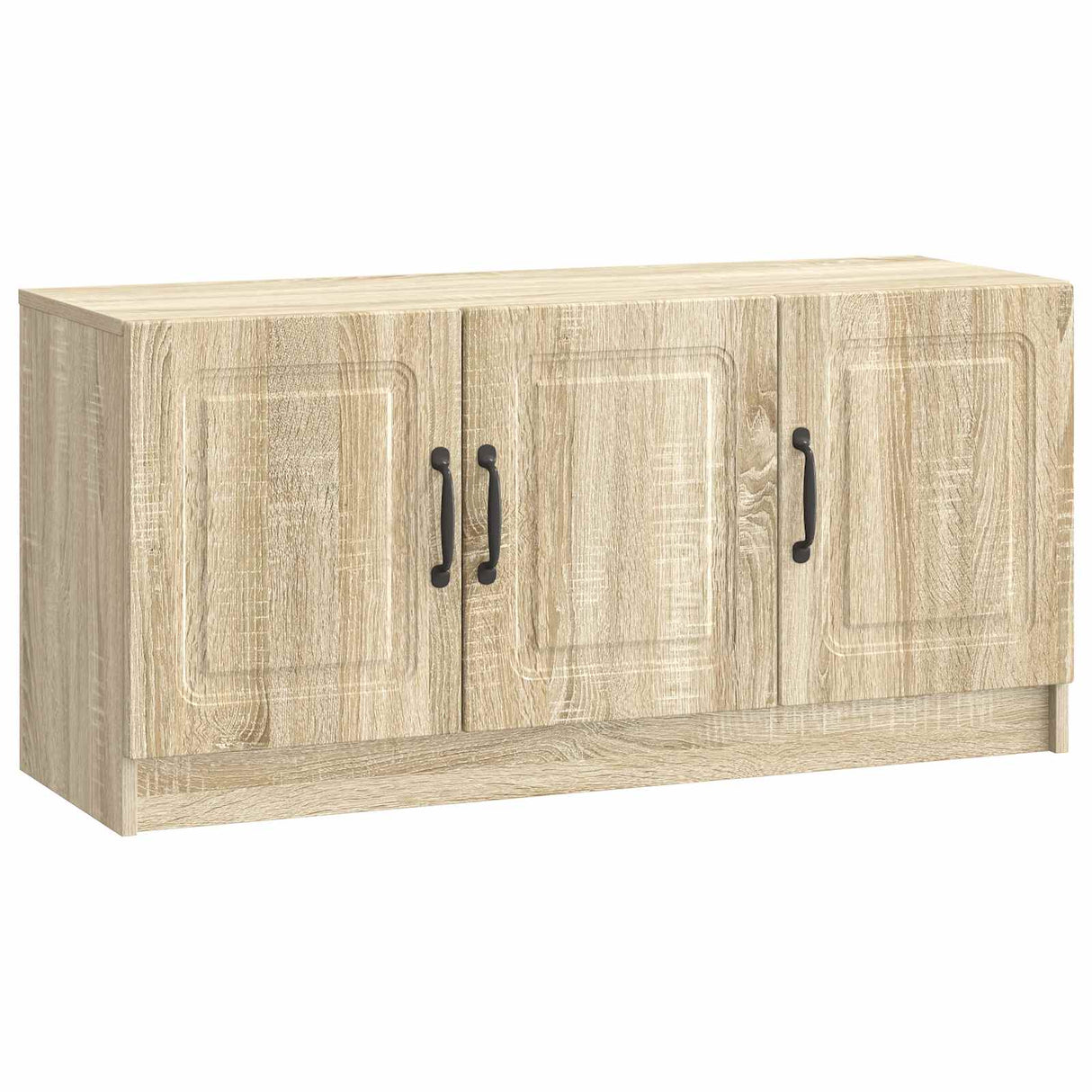 vidaXL TV Kast Zwart 99 x 34,5 x 47 cm Bewerkt hout