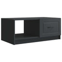 vidaXL Coffee Table Black 90 x 50 x 37 cm Engineered Wood