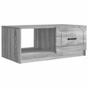 vidaXL Coffee Table Black 90 x 50 x 37 cm Engineered Wood