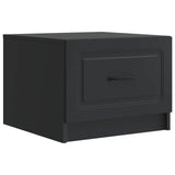 vidaXL Salontafel met lade Zwart 49 x 50 x 37 cm Bewerkt hout