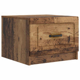 vidaXL Salontafel met lade Zwart 49 x 50 x 37 cm Bewerkt hout