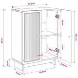 vidaXL Bathroom Storage Cabinet EDE White 59.5x31x80 cm Engineered Wood