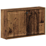 vidaXL Wandgemonteerde Schoenenkast EDE 71 x 17 x 43 cm Bewerkt hout