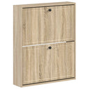 vidaXL Wandgemonteerde Schoenenkast EDE 71 x 17 x 86 cm Bewerkt hout