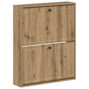vidaXL Wandgemonteerde Schoenenkast EDE 71 x 17 x 86 cm Bewerkt hout