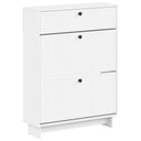 vidaXL Schoenenkast EDE 78 x 24 x 103 cm Bewerkt hout Wit