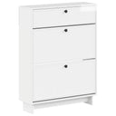 vidaXL Schoenenkast EDE 78 x 24 x 103 cm Bewerkt hout Wit
