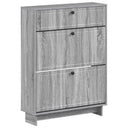 vidaXL Schoenenkast EDE 78 x 24 x 103 cm Bewerkt hout Wit
