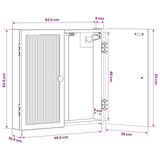 vidaXL Dartboard Cabinet EDE White 52.5 x 10.5 x 53.5 cm Engineered Wood
