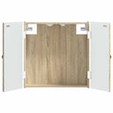 vidaXL Dartboard Cabinet EDE White 52.5 x 10.5 x 53.5 cm Engineered Wood