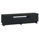 vidaXL LED tv-meubel Wit Bewerkt hout