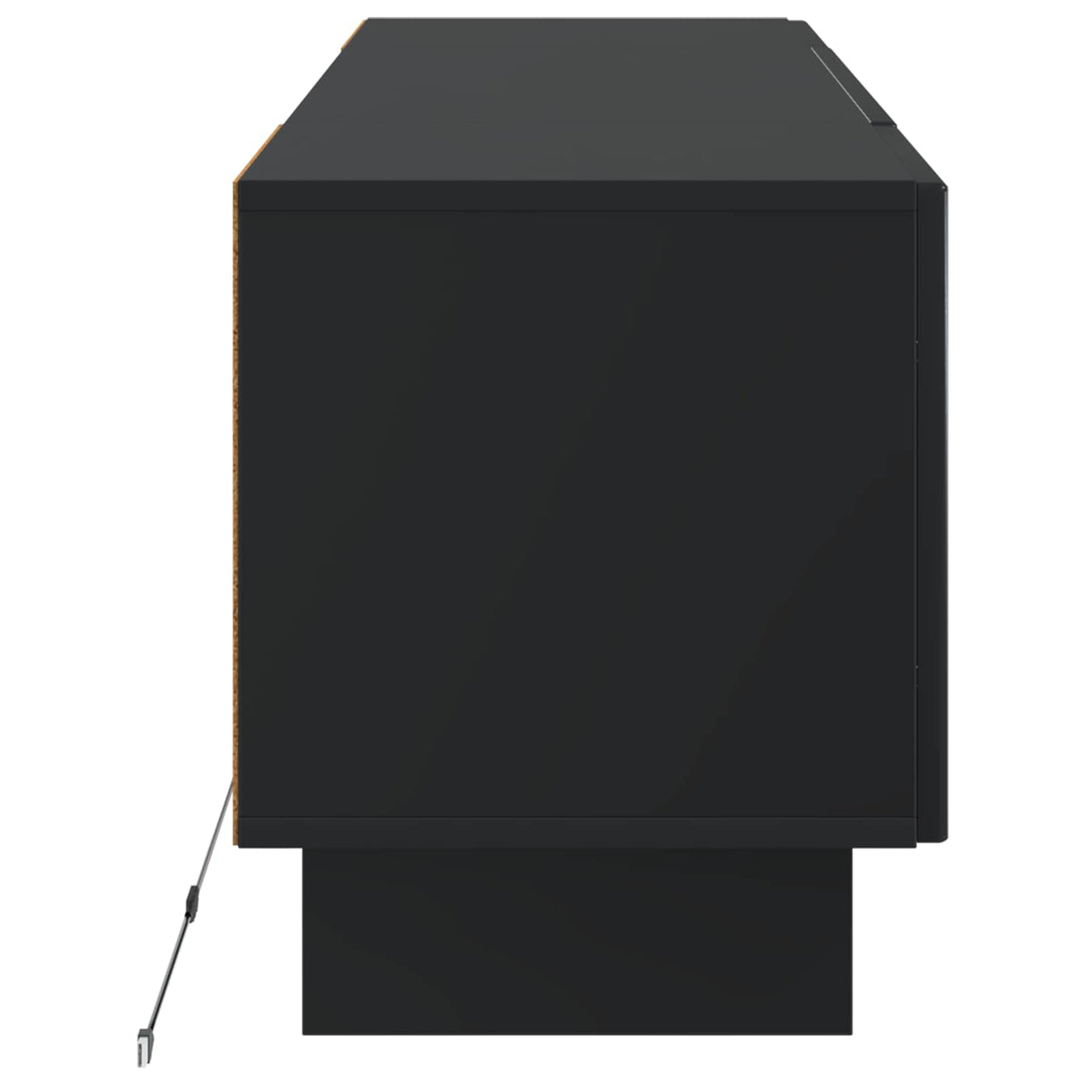 vidaXL LED tv-meubel Wit Bewerkt hout