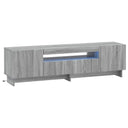 vidaXL LED tv-meubel Wit Bewerkt hout