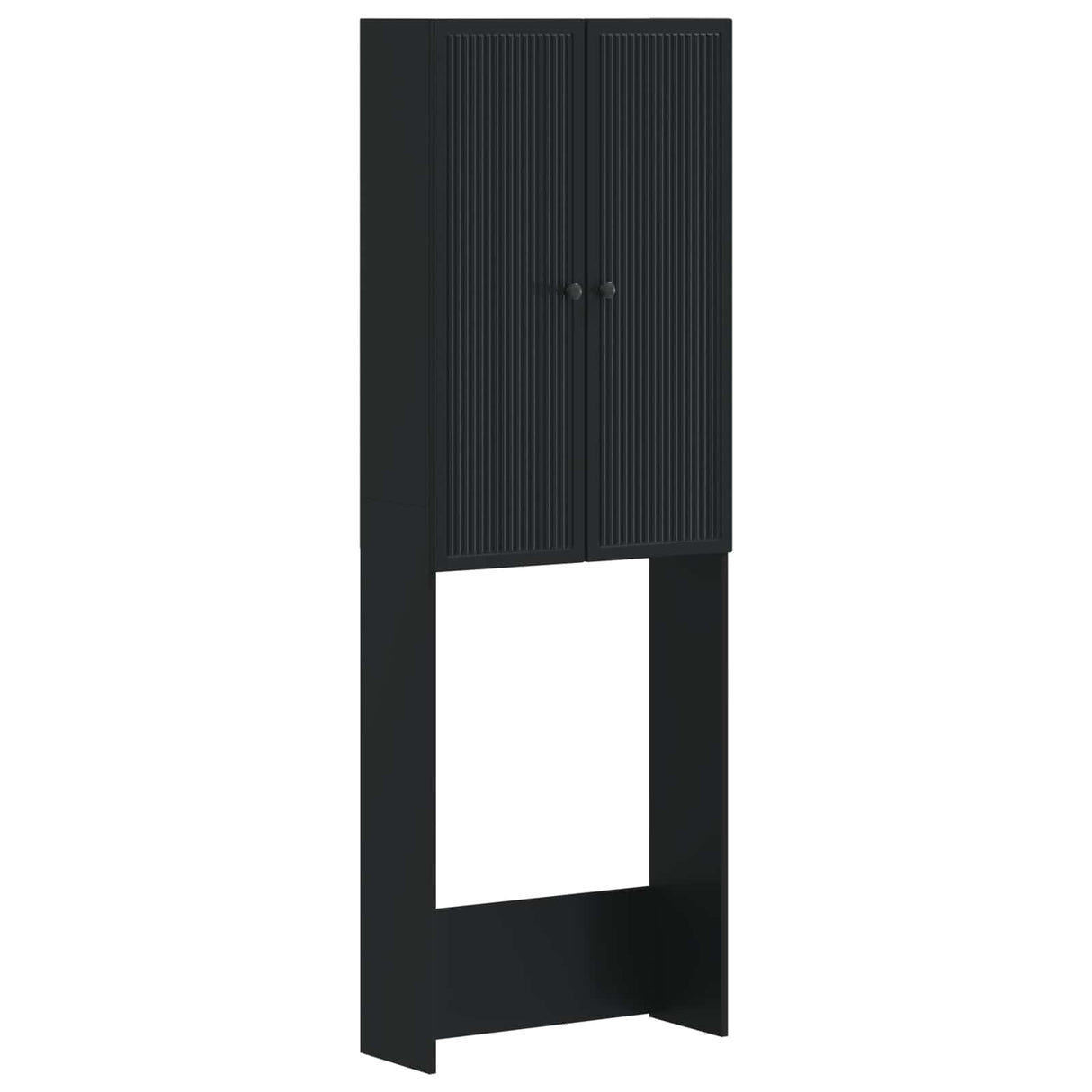 vidaXL Toiletkast EDE Wit 66 x 25,5 x 190 cm Bewerkt hout