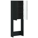 vidaXL Toiletkast EDE Wit 66 x 25,5 x 190 cm Bewerkt hout