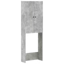 vidaXL Toiletkast EDE Wit 66 x 25,5 x 190 cm Bewerkt hout